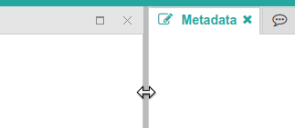 Resizing a panel group