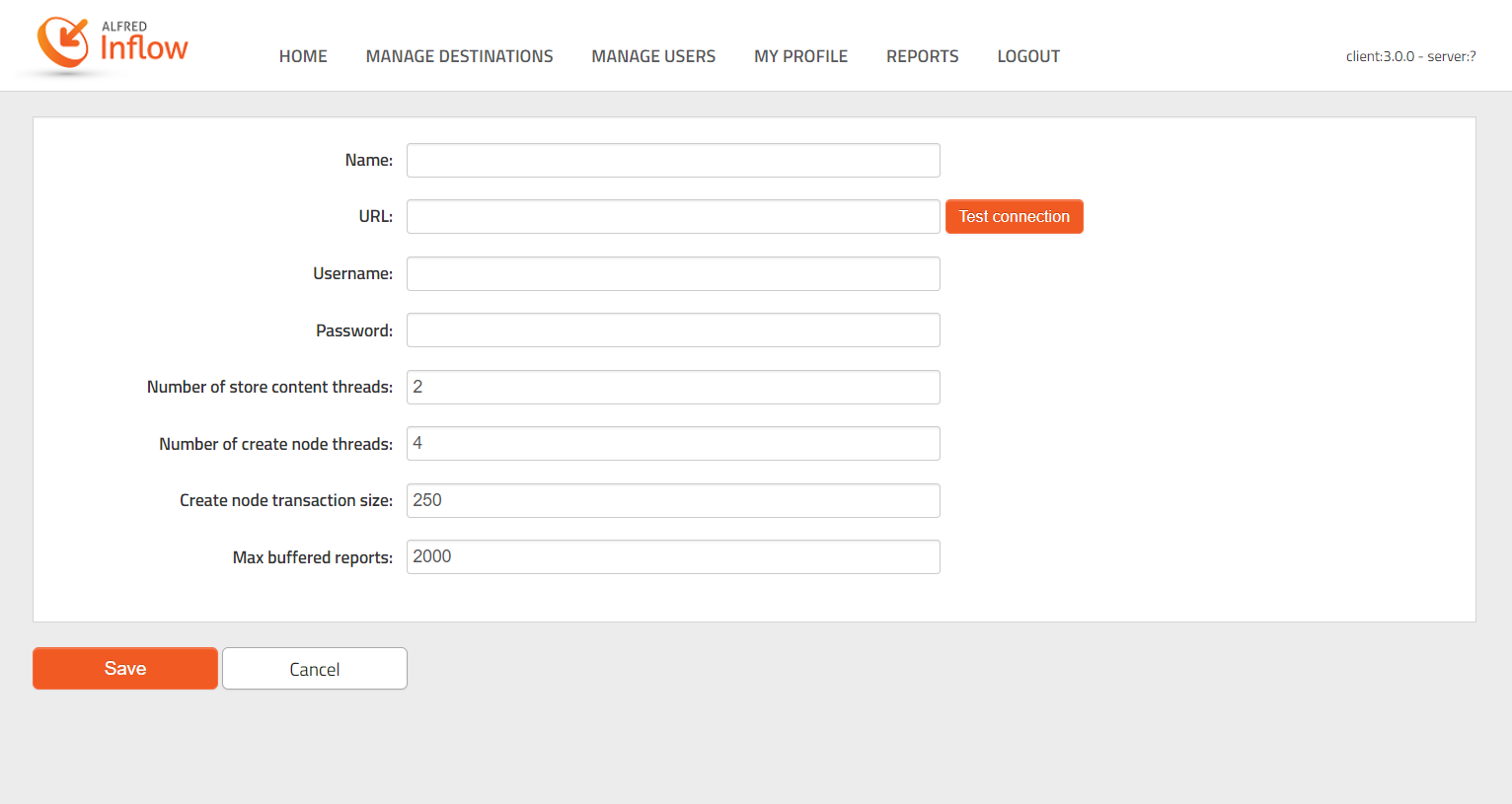 Creating a destination